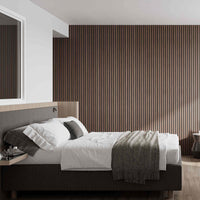 Bark & Bole™ Walnut Acoustic Slat Wood Wall Panel 94.49" x 12.60" Walnut Acoustic Slat Wood Wall Panels | Premium Quality | Bark & Bole™